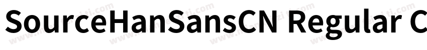 SourceHanSansCN Regular CB字体转换
